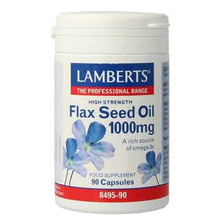 Lamberts Lamberts Lijnzaadolie (flaxseed oil) 1000mg 90 Vegetarische capsules