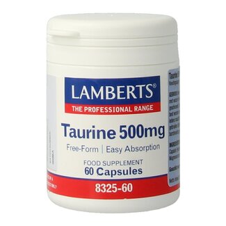Lamberts Lamberts Taurine 500 mg 60 gélules végétales