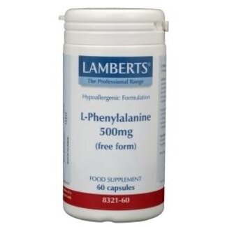 Lamberts Lamberts L-Phénylalanine 500 mg 60 gélules