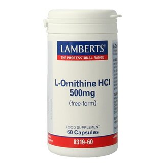 Lamberts Lamberts L-Ornithine 500mg 60 Vegetarische capsules