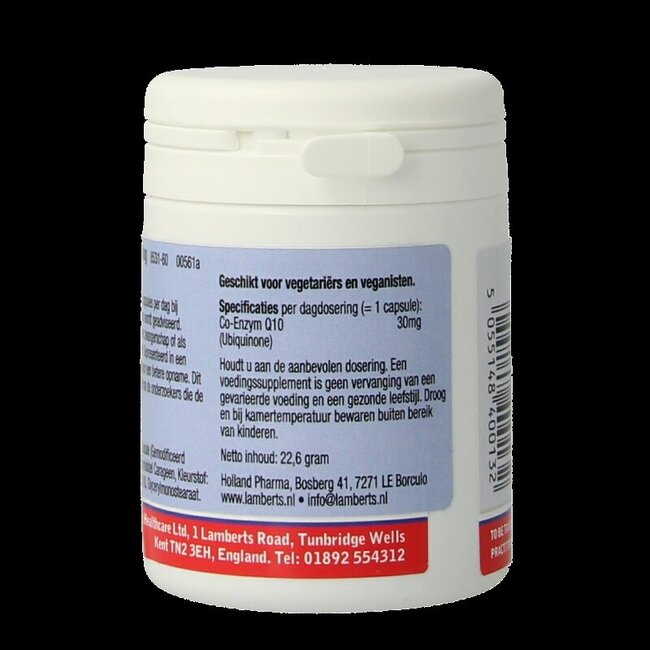 Lamberts Co enzym Q10 30mg 60 Vegetarische capsules