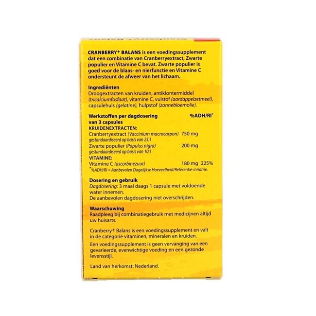 Bloem Cranberry+ balans 60 Capsules