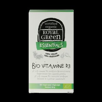 Royal Green Royal Green Vitamine D3 bio 60 Vegetarische capsules