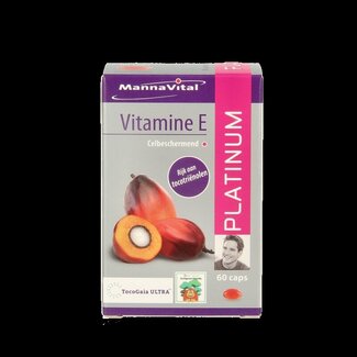 Mannavital Mannavital Vitamine E platinum 60 Vegetarische capsules