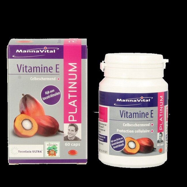 Mannavital Vitamine E platinum 60 Vegetarische capsules