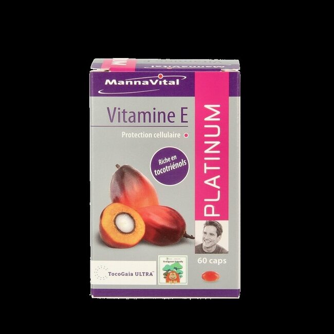 Mannavital Vitamine E platinum 60 Vegetarische capsules