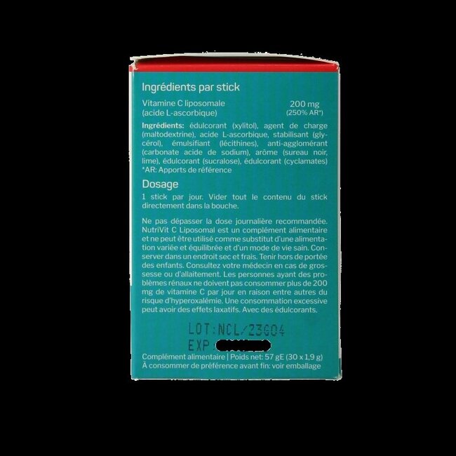 Nutrisan Nutrivit C liposomal 30 sticks