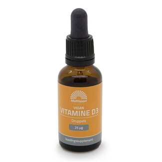 Mattisson Mattisson Vitamine D3 25mcg vegan druppels 25 Milliliter