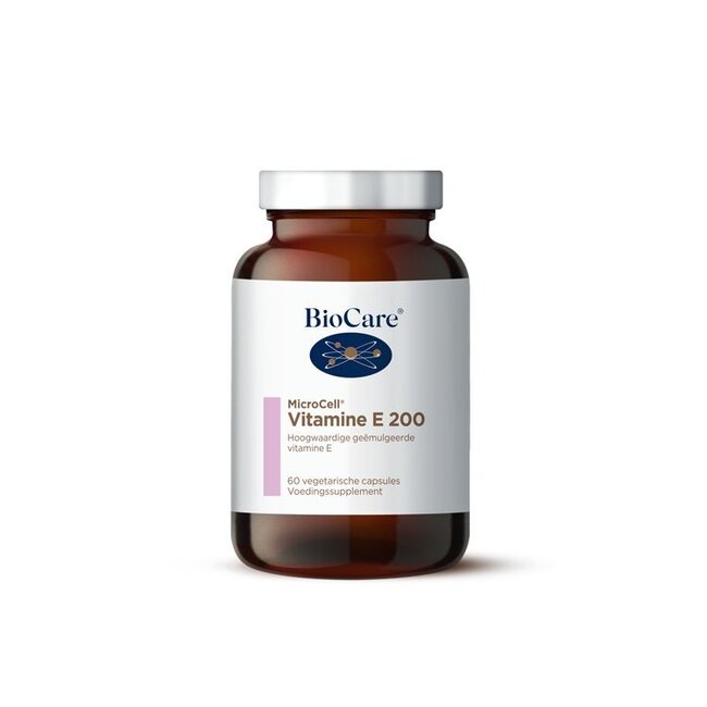 BioCare Microcell vitamine E 200IU 60 Vegetarische capsules
