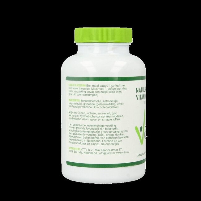 Vitiv Vitamine D3 1000IU 25mcg vega 240 Softgels