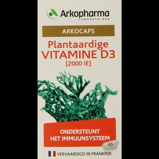 Arkocaps Arkocaps Vitamine D3 2000 UI Vegan 45 Gélules