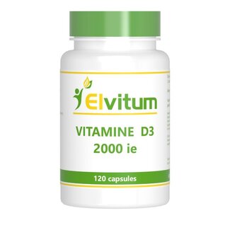 Elvitum Elvitum Vitamine D3 2000IE/50mcg 120 Capsules
