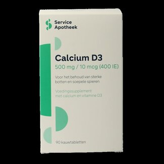 Service Apotheek Service Apotheek Calcium/vitamine D3 500mg/400IE 90 Kauwtabletten
