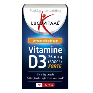Lucovitaal Lucovitaal Vitamine D3 75mcg 80 Capsules