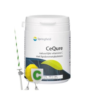 Springfield Springfield Cequre 500mg vitamine C 180 Vegetarische capsules