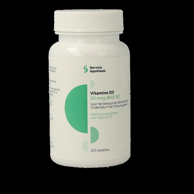 Service Apotheek Vitamine D3 20mcg pot 500 Tabletten