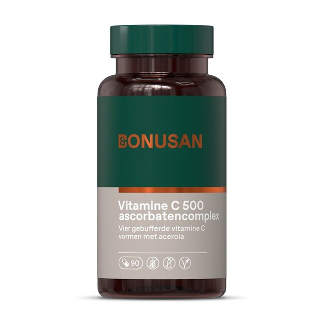 Bonusan Vitamine C 500 ascorbatencomplex 90 Vegetarische capsules