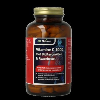 All Natural All Natural Vitamine C 1000 met bioflavonoiden & rozenbottel 200 Tabletten
