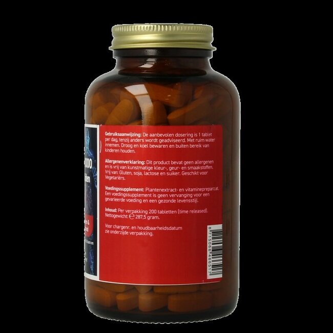 Vitamine C 1000 Naturelle avec bioflavonoïdes et cynorrhodon 200 comprimés