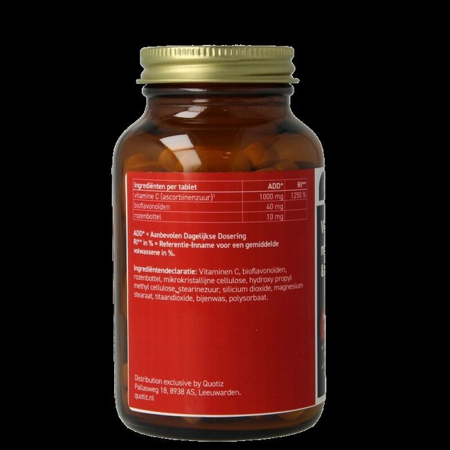 All Natural Vitamine C 1000 met bioflavonoiden & rozenbottel 100 Tabletten