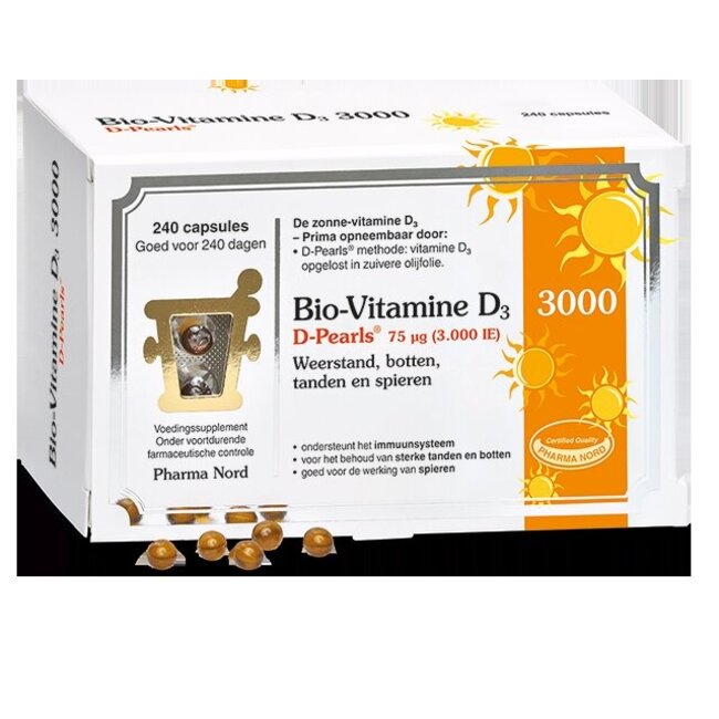 Pharma Nord Bio vitamine D3 75mcg 240 Capsules