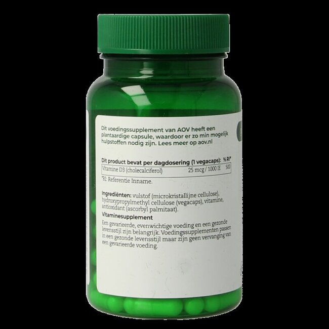 AOV 402 Vitamine D3 25mcg 60 Vegetarische capsules