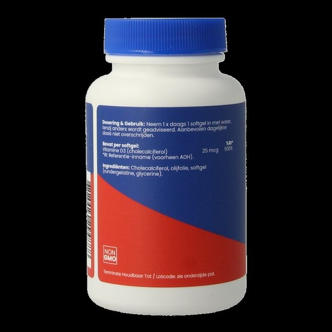 OrthoVitaal Vitamine D3 1000IE/25mcg 120 Softgels