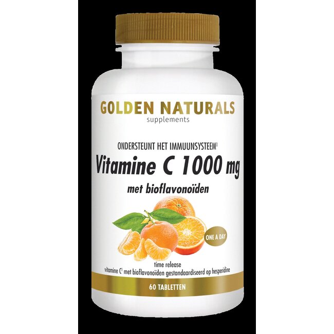 Golden Naturals Vitamine C 1000 bioflavonoiden 60 Tabletten