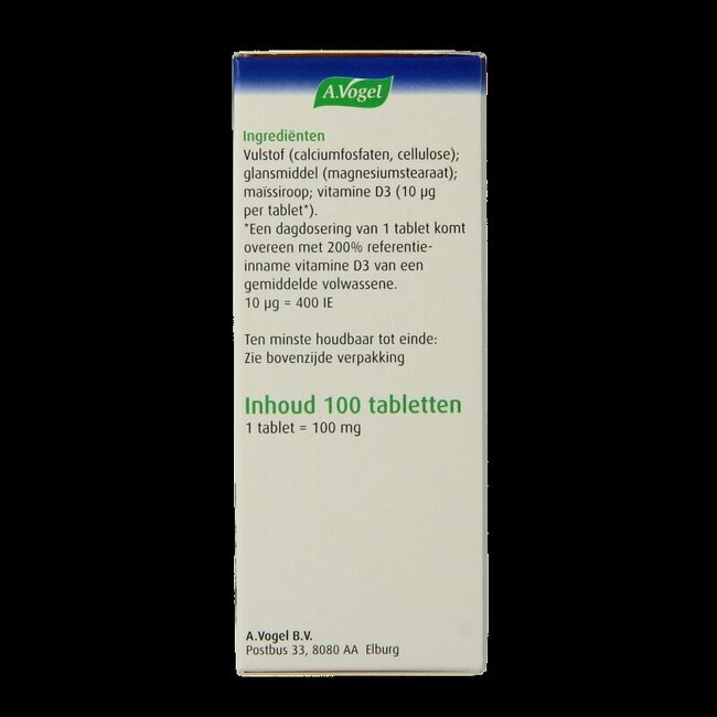 A Vogel Vitamine D3 10ug 100 Tabletten