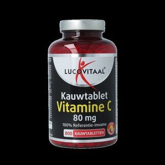 Lucovitaal Lucovitaal Vitamine C 80mg citroen 800 Kauwtabletten