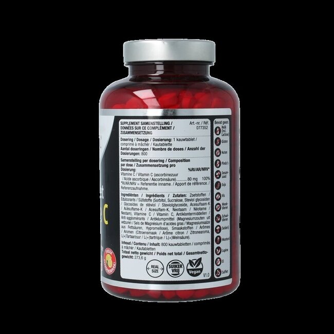 Lucovitaal Vitamine C 80mg citroen 800 Kauwtabletten