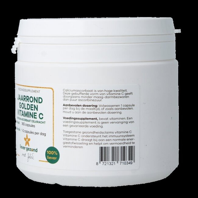 Liever Gezond Vitamine C jaarrond 365 Capsules
