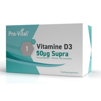 Pro-Vital Pro-Vital Vitamine D3 50mcg supra 90 Kauwtabletten