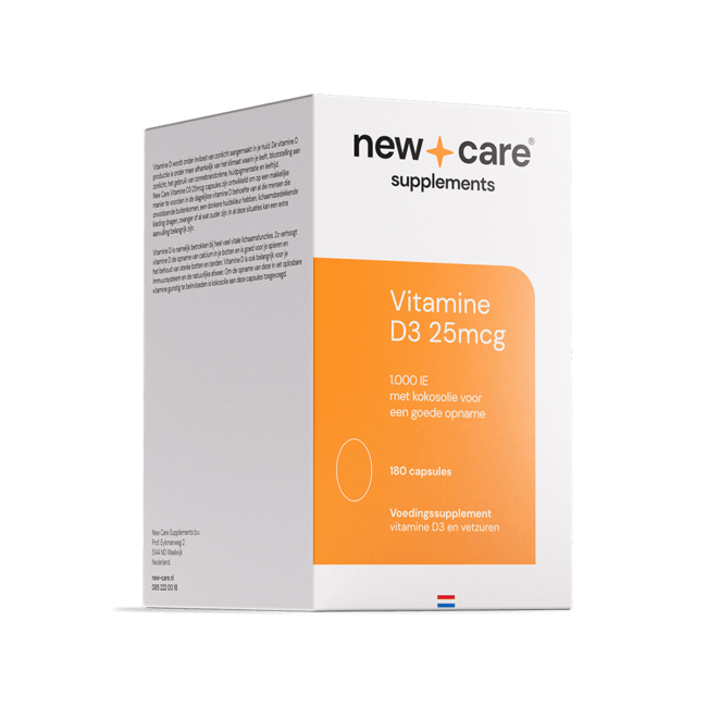 New Care Vitamine D3 25mcg 180 Capsules