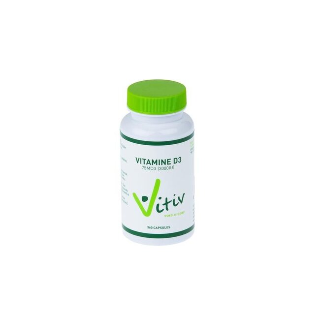 Vitiv Vitamine D3 3000IU 360 Capsules
