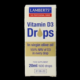 Lamberts Lamberts Vitamine D3 druppels 20 Milliliter