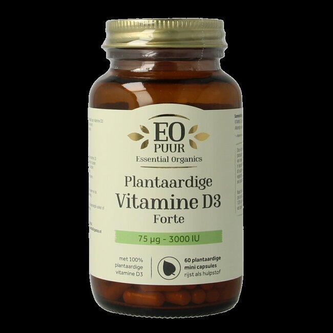 Essential Organ D3 plantaardige 75mcg puur 60 Vegetarische capsules