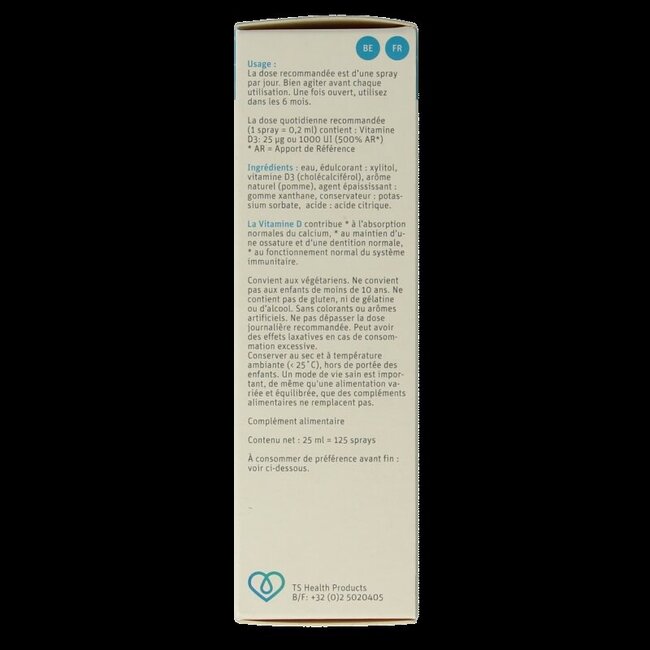TS Choice Vitaminespray vitamine D 1000 25 Milliliter