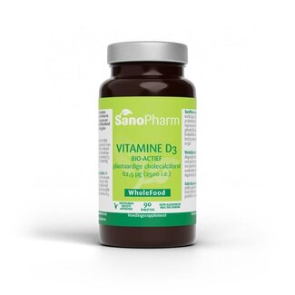 SanoPharm SanoPharm Vitamine D3 62,5 mcg / 2500 UI 90 comprimés
