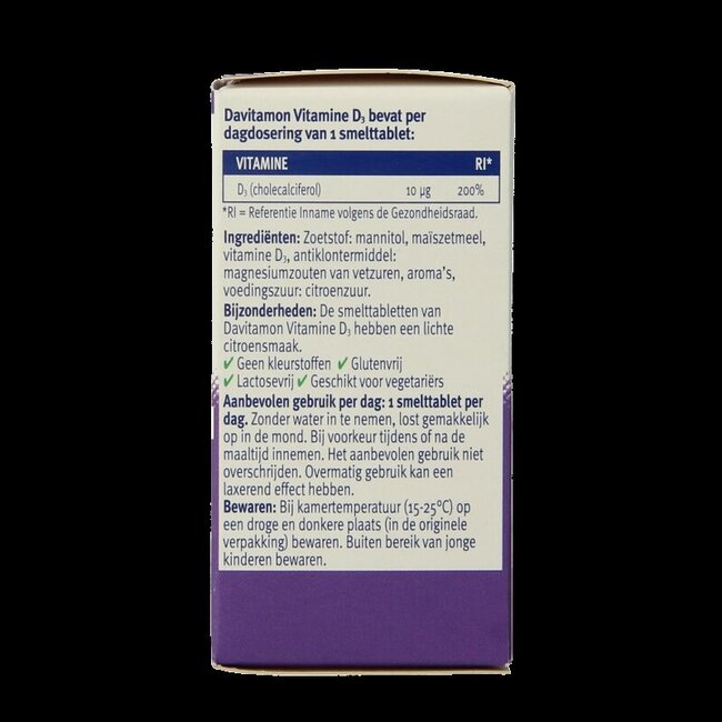 Davitamon Vitamine D adultes comprimés fondants 150 comprimés