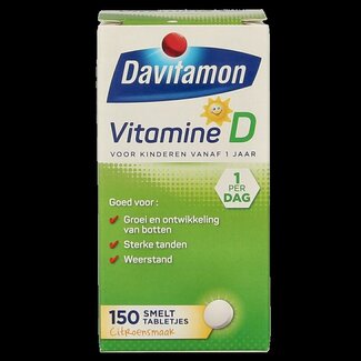 Davitamon Davitamon Vitamine D kind smelttablet 150 Tabletten
