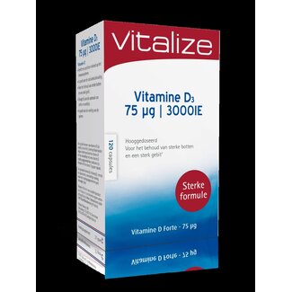 Vitalize Vitalize Vitamine D3 forte 75mcg 120 Capsules