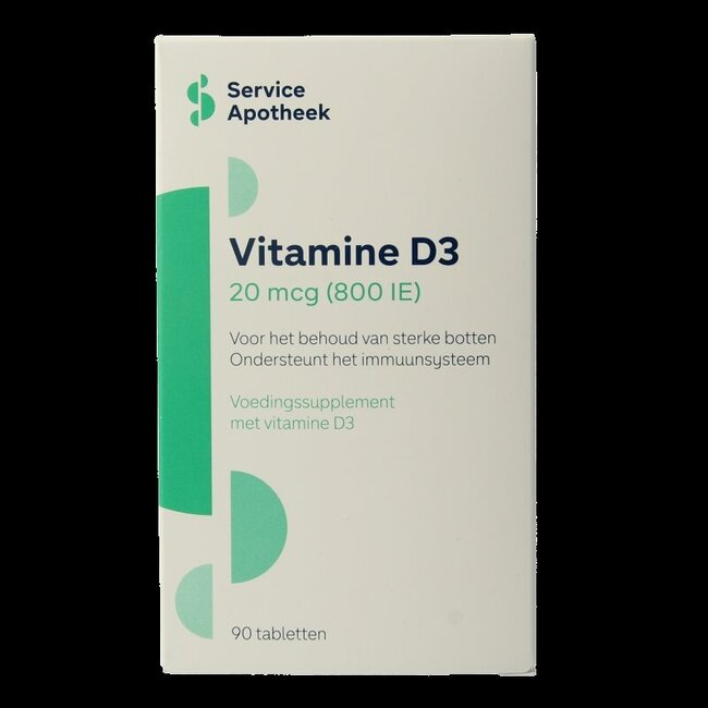 Service Apotheek Vitamine D3 20mcg 90 Tabletten