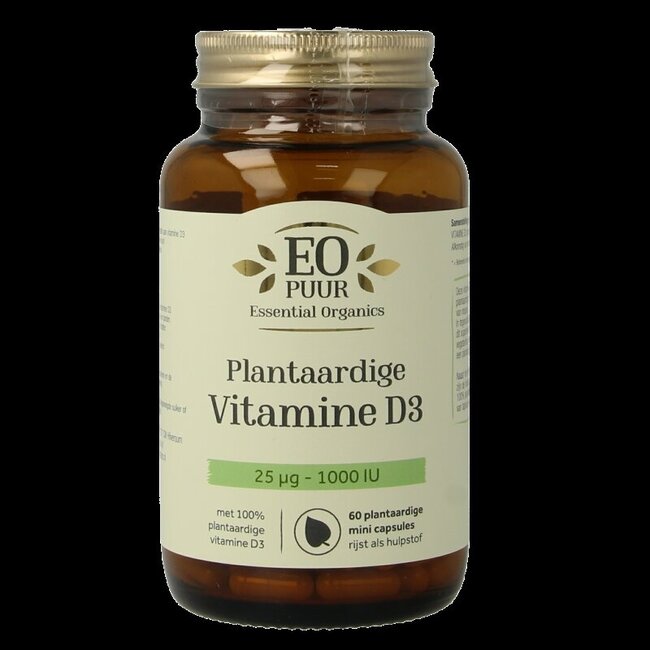 Essential Organ D3 plantaardig 25mcg puur 60 Vegetarische capsules