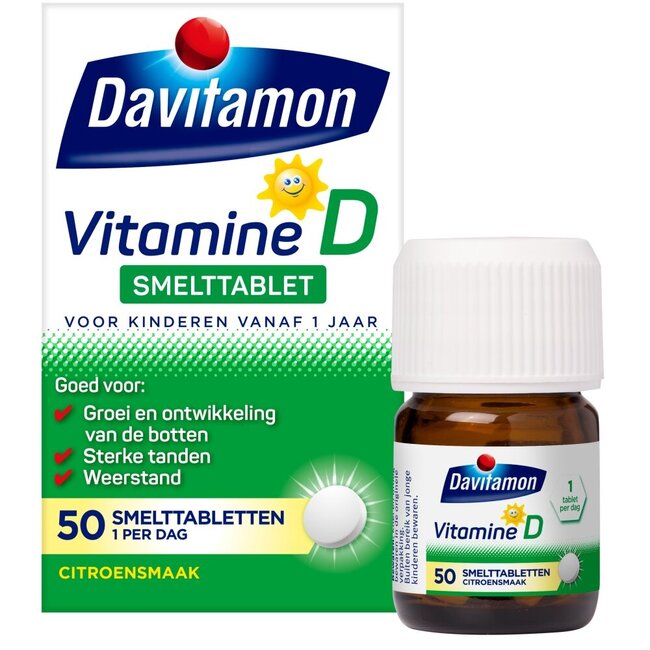Davitamon Vitamine D Enfant Comprimés Fondants 50 Comprimés