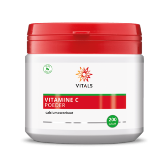Vitals Vitals Vitamine C poeder (calciumascorbaat) 200 Gram