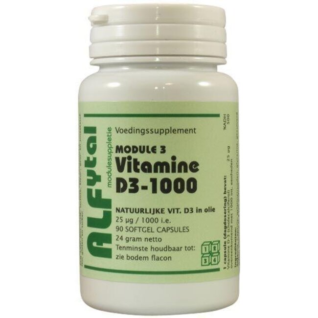 Alfytal Vitamine D3-1000 90 Softgels