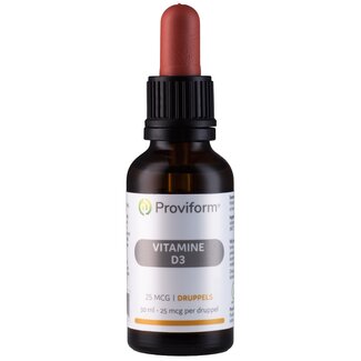 Proviform Proviform Vitamine D3 25mcg druppels 30 Milliliter