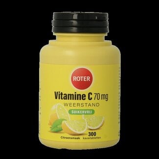 Roter Roter Vitamine C 70 mg suikervrij 300 Kauwtabletten