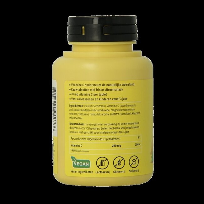Roter Vitamine C 70 mg suikervrij 300 Kauwtabletten